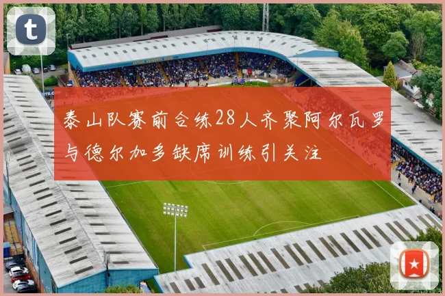 泰山队赛前合练28人齐聚阿尔瓦罗与德尔加多缺席训练引关注